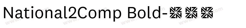 National2Comp Bold字体转换
